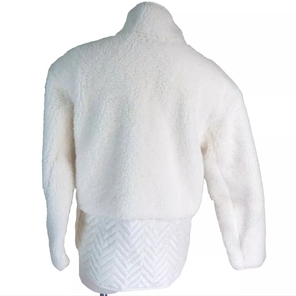 Athleta Cozy Sherpa Fleece Snap Sweatshirt - Picture 4 of 4